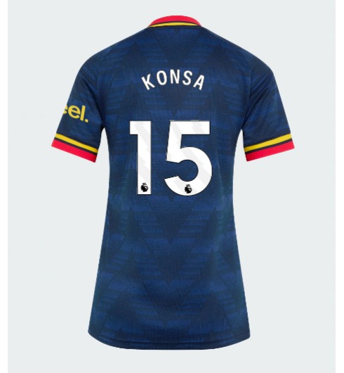 Arsenal Ezri Konsa #15 Vieraspaita Naisten 2026-27 Lyhythihainen Arsenal Ezri Konsa #15 Vieraspaita Naisten 2026-27 Lyhythihainen